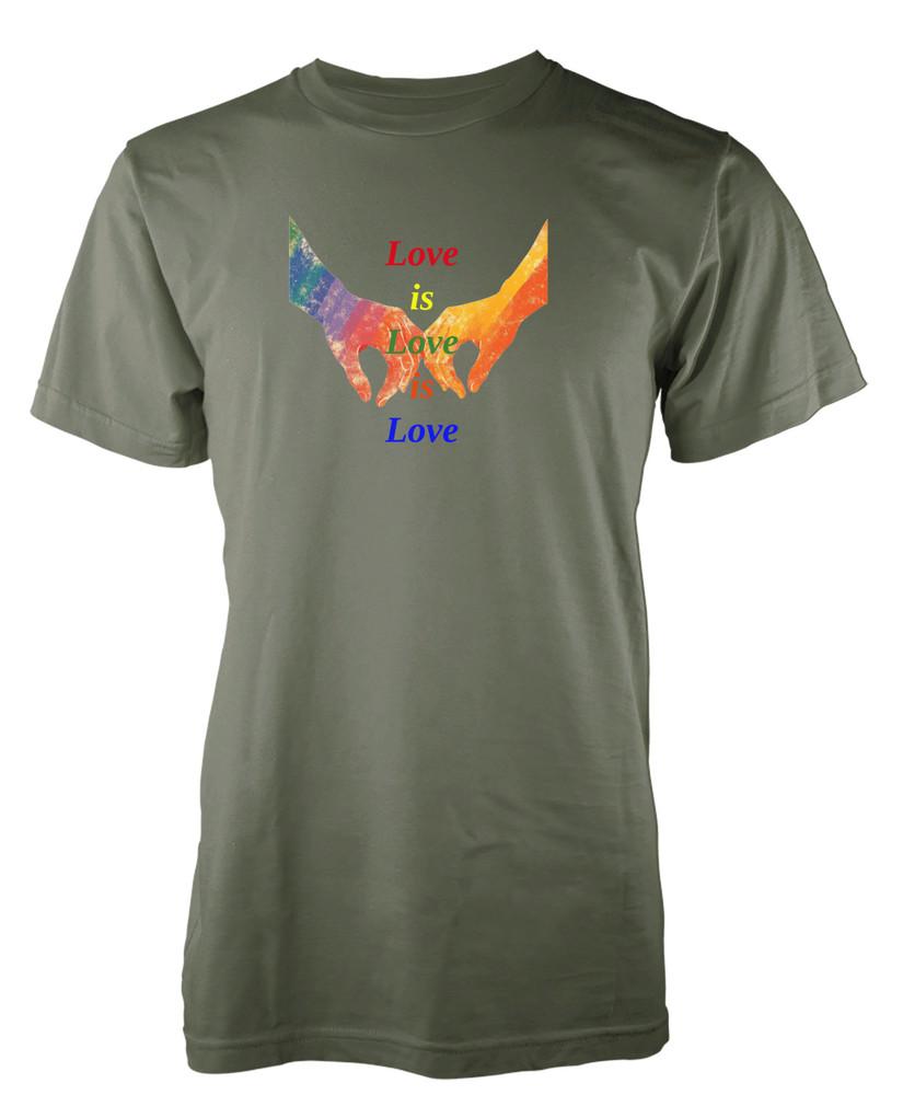 

Pride Love Is Love Holding Hands Rainbow LQBTQ Unique Custom Tshirt Adult and Kids 4XL