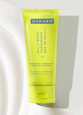 Hyphen All I Need Opalovací krém Spf 50 Pa++++ | Ochrana proti UV záření a modrému světlu a hydratace - 50 ml