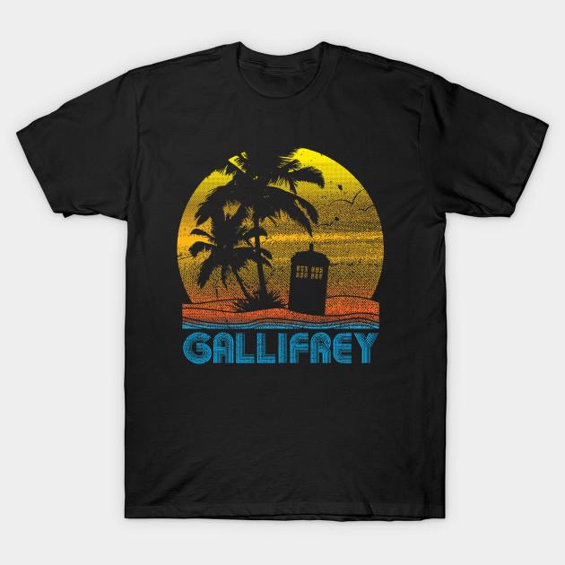 

Men Black Print T-shirt Gallifrey No-Cut Transfer Paper Print Cotton Tshirt 3XL чорний