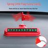 High-End PVC Temporary Car Parking Phone Number Plate Dashboard Ornament