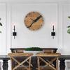 Moderne Wanduhr mit Rissmuster ohne Ticken Holz 30cm Hängeuhren für Büro Wohnzimmer Küche Schule