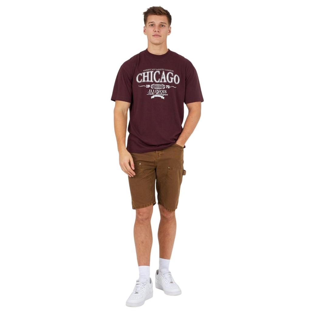 BRAVE SOUL Mens Woven Carpenter Loose Fit Casual Shorts