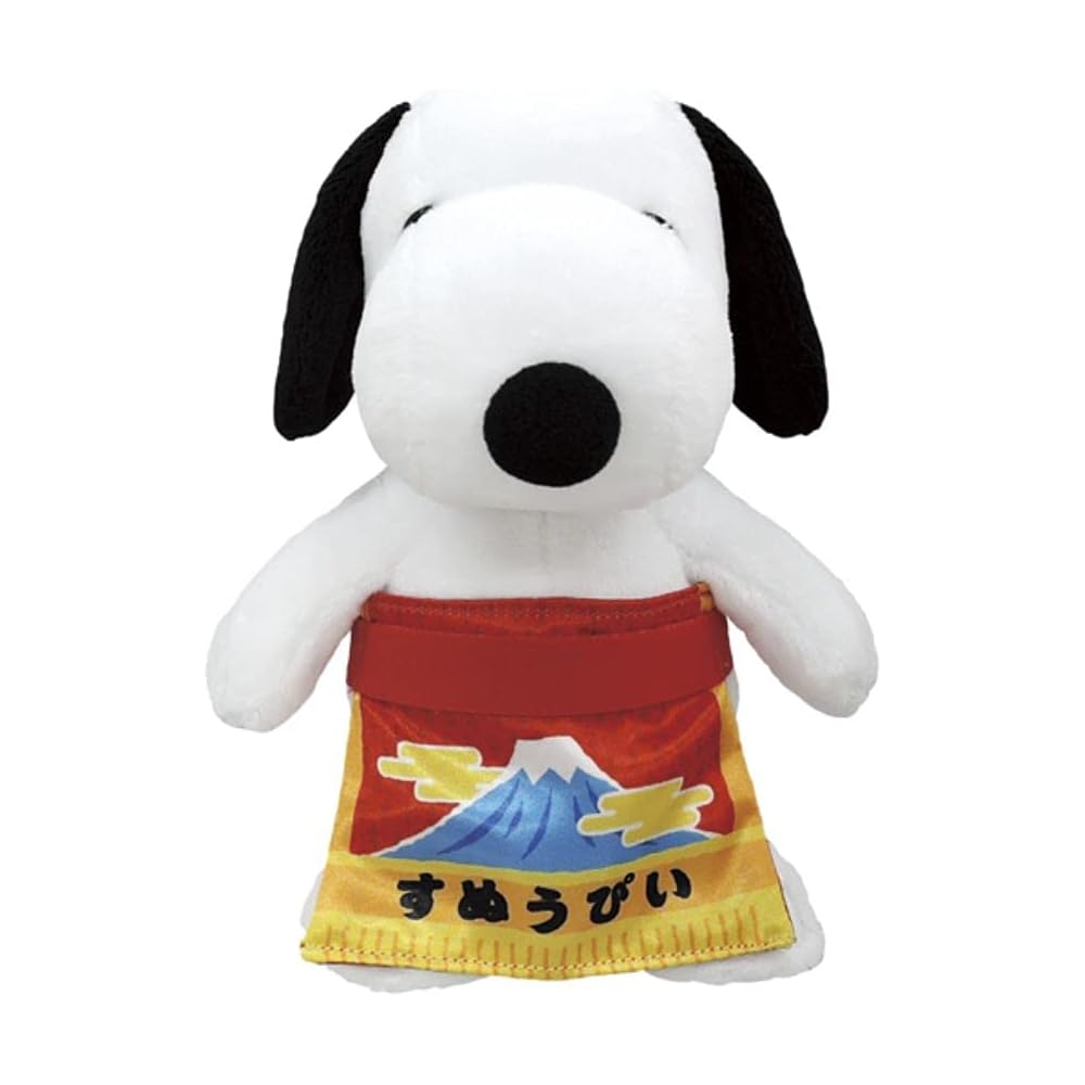 Yoshitoku Snoopy Sumo Plush Toy Soft Stuffed Animal 30cm