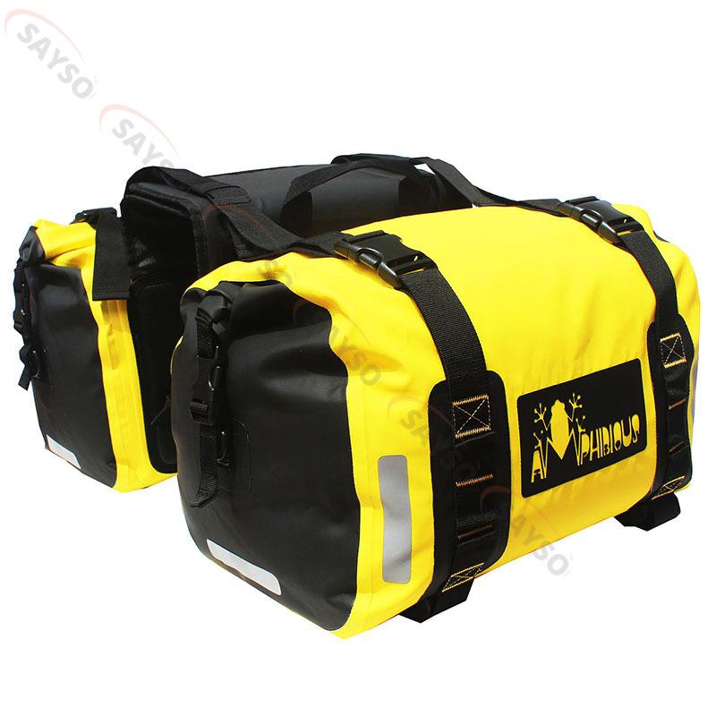 

Motorcycle Saddlebags 25L*2 Waterproof Adventure Sport Bike Outdoor Dry Travel Luggage Bag Side Saddle Bags for R1300 R1250 GS