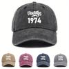 Washed and Aged Peaked Cap Japanese Style Spring and Summer Soft Top Retro Peaked Cap Curved Brim Versatile Casual Outdoor Baseball Cap