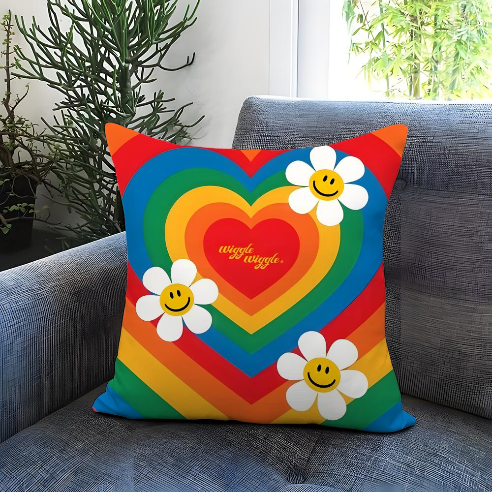 Hot W-WWiggle Wiggle Cushion Cover Comfortable Reversible Pillow Cover Ideal for Car Sofa Bedroom & Beyond