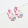 Cute Dinosaur Rabbit Acrylic Earrings Women Statement Glitter Rainbow Easter Egg Mouse Animal Drop Earring Fashion Jewelry Gifts