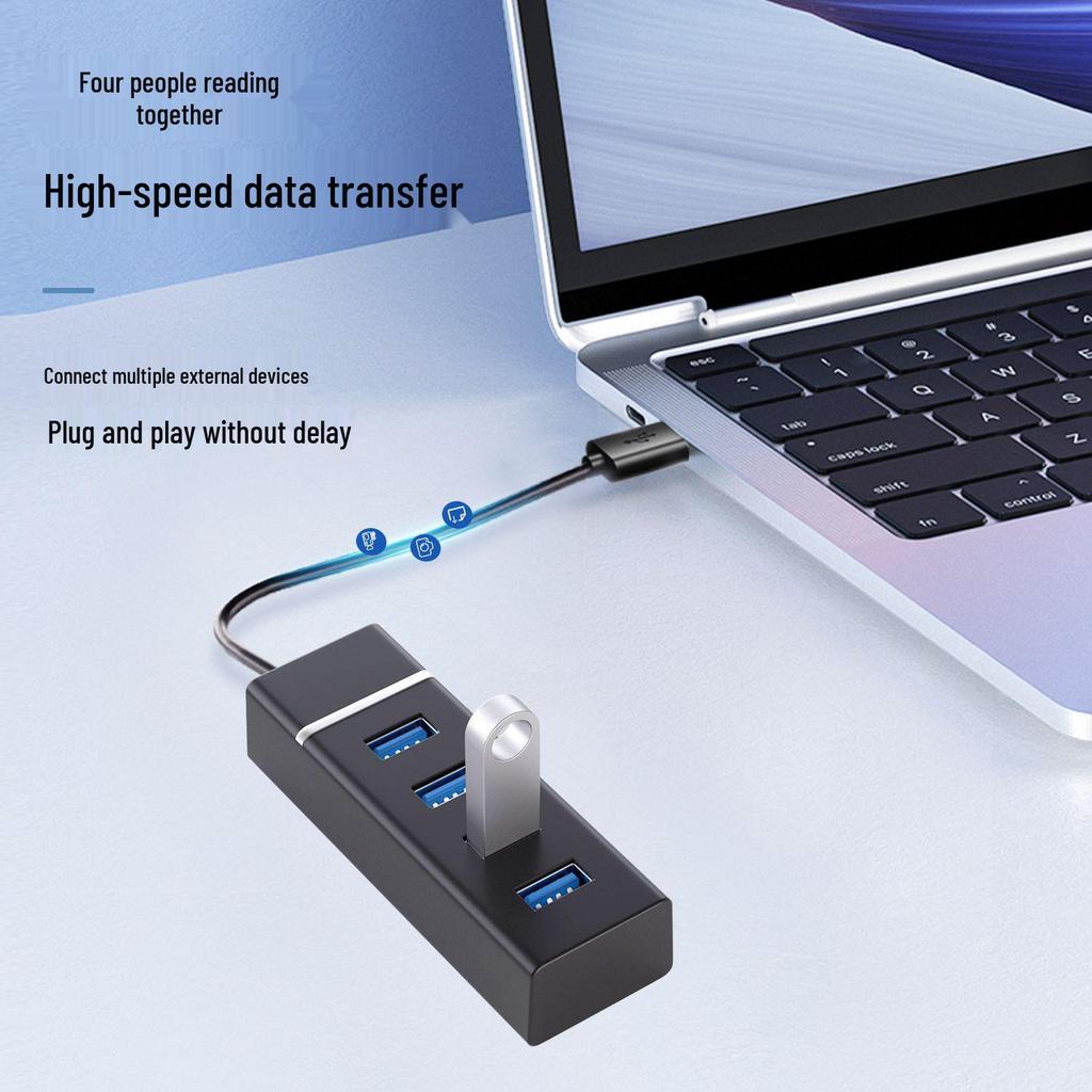 USB 3.0 High-Speed Multi-Port Hub for Laptops & Desktops