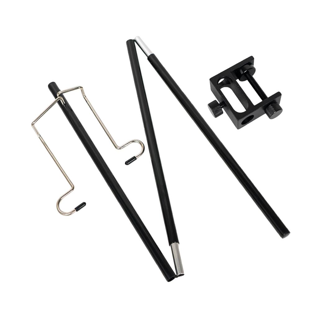 Light Stand with Stake Double Hook Lantern Hanger Adjustable Simple Installation Accs Camping Lantern Holder for Camping Picnic