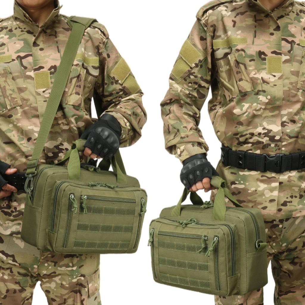 Outdoor multi-functional large-capacity gun bag, outdoor waterproof military enthusiast diagonal compartment bag