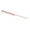 Professional Rat Tail Hair Comb Salon Hairdressing Styling Comb Barber Aluminum Metal CombRose Gold