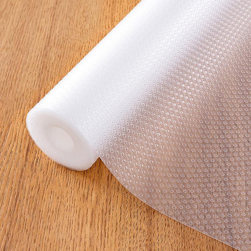 1Roll Drawer Pad Wardrobe PEVA Cabinets Anti Slip Convenient Trimmable Inside the Refrigerator Oil Resistant Flexible