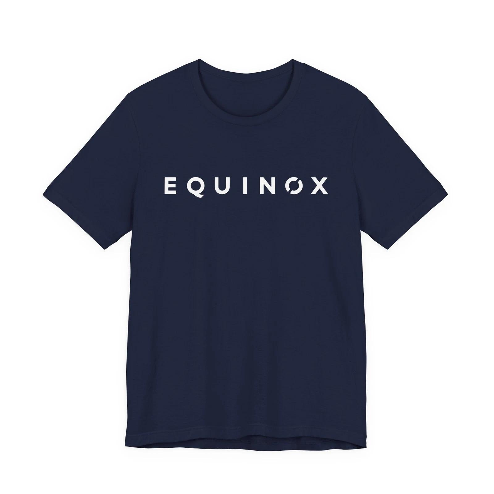 Unisex Adult Casual Graphic Equinox Gym Style Workout Logo Graphic ... S