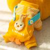Dog clothes three-dimensional chick can be towed four-legged clothes than bear small dogs autumn and winter thickened warm pet clothing