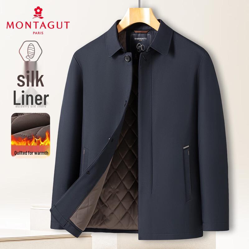 

MONTAGUT Men s Silk Lined Quilted Cotton Jacket XL