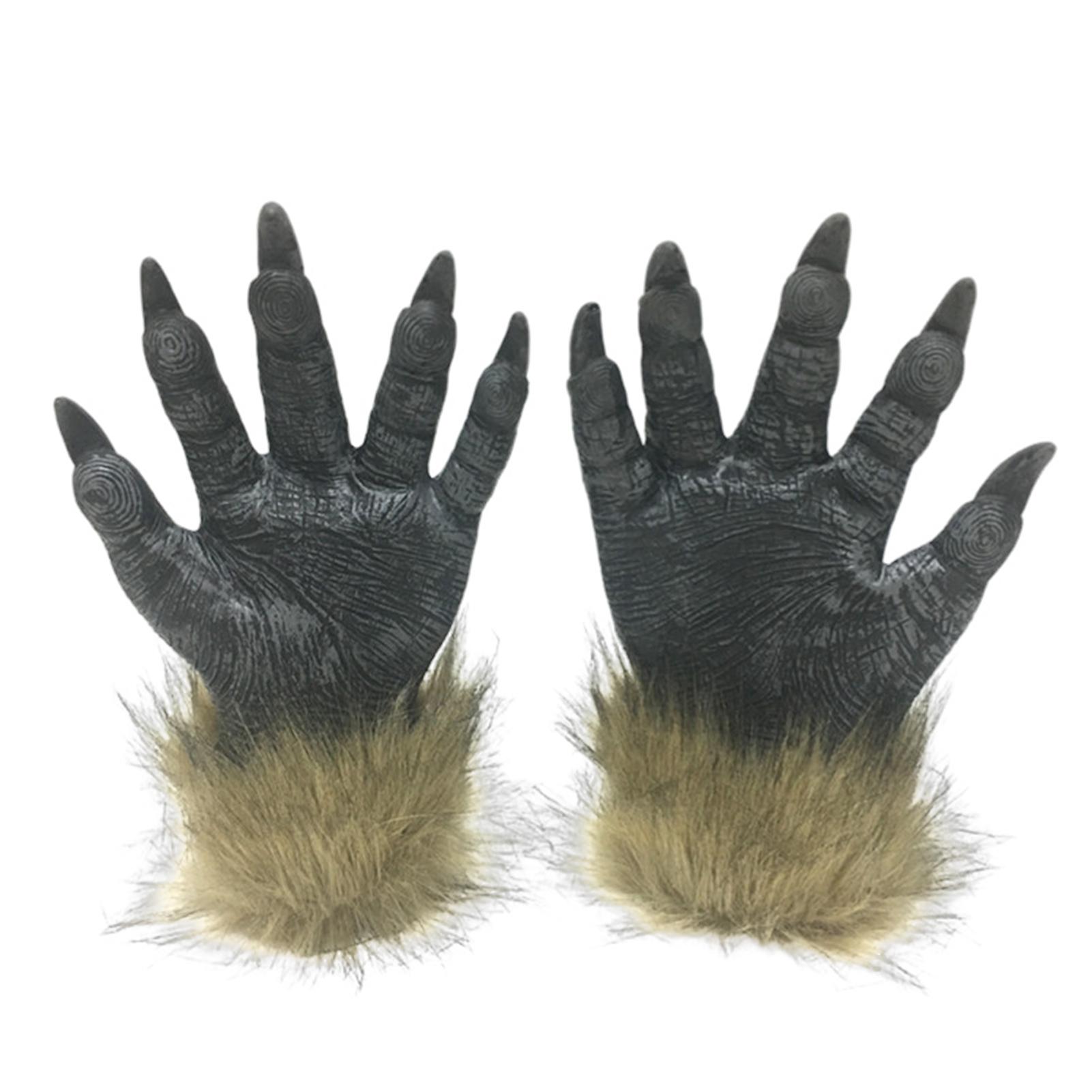 

Хэллоуин Ужас Плюшевый Волк Перчатки Маска Маскарад Хэллоуин Вечеринка Костюм Реквизит Маска для Тематических Вечеринок Реквизит as the picture-