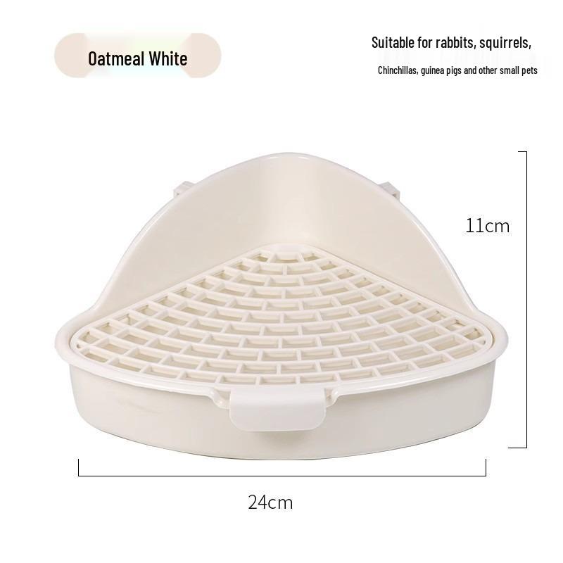 Rabbit and Guinea Pig Anti-Tip Urine Potty - Fixed Style for Chinchillas