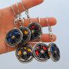 Metal Brake Wheel Hub Turning Integrated Gun Black Key Pendant Holiday Gift Mercedes-Benz Wheel Hub Caliper Keychain