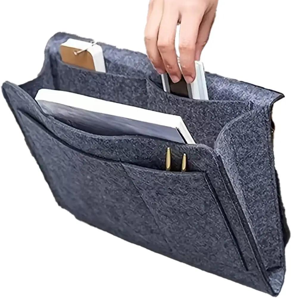 Bedside Hanging Storage Bag Mobile Phone Remote Control Storage Hanging Tissue Bedside Bag Storage Book Bag Box D1D6