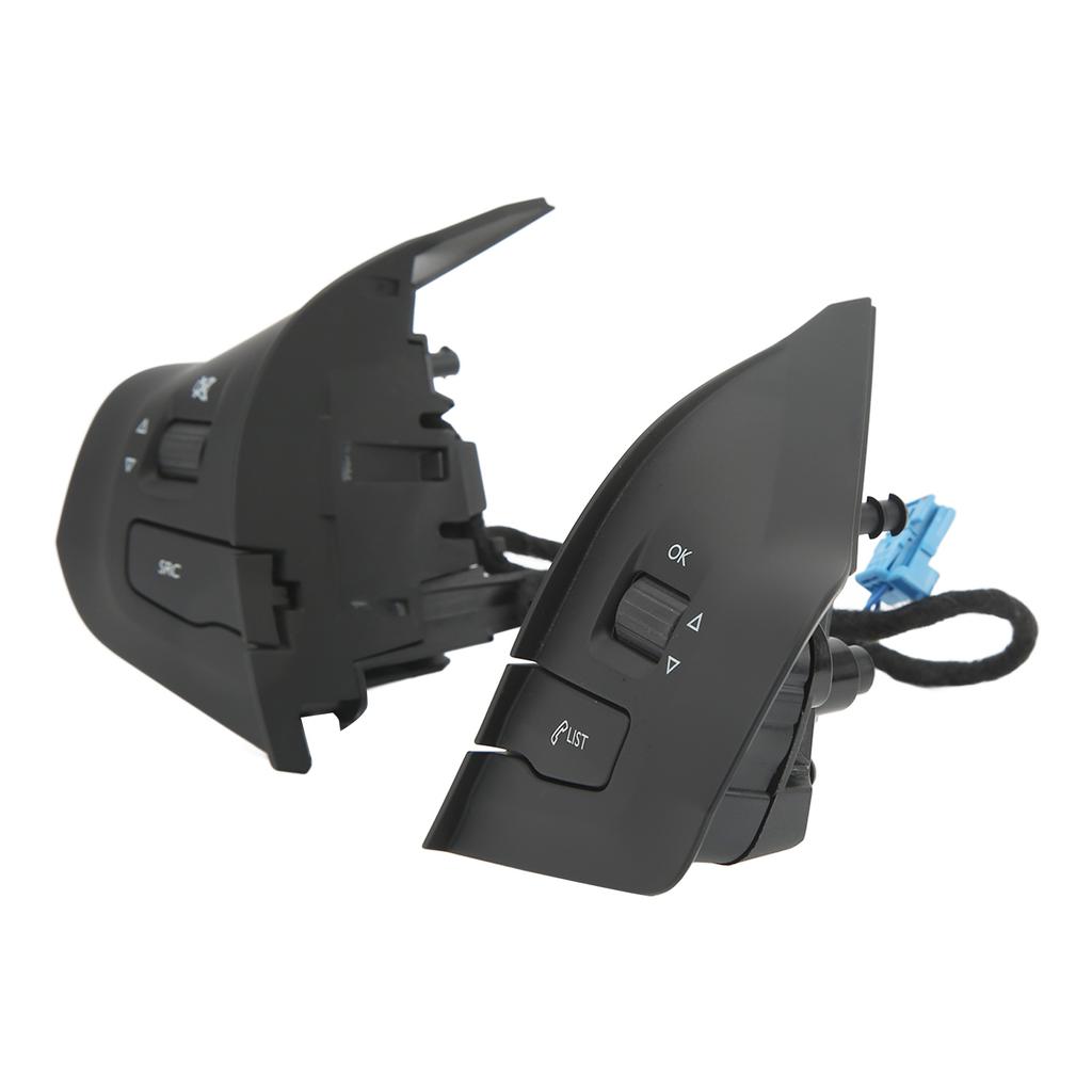 Steering Wheel Swith Control Button 98084115ZD Multifunction Black Replacement for Peugeot 208
