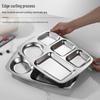 LYGIL 304 Stainless Steel Divided Meal Tray
