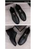 Men's Black Fleece-Lined High-Top Martin Boots - British Style, Plus Size, Autumn/Winter.
