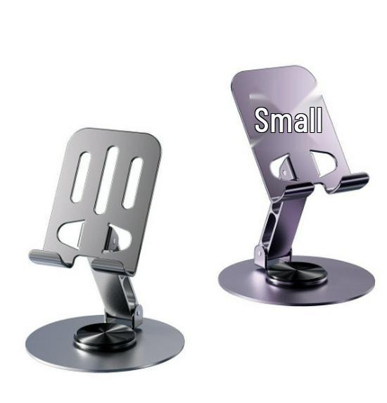 Universal All-Metal Rotatable Phone & Tablet Stand for Streaming and Binge-Watching