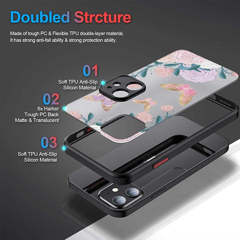 Matt telefonveske til Samsung Galaxy S23 S22 S21 S20 Fe Ultra S10 S9 S8 Plus S10e Note 10plus 20ultra 8 9 Lilla lavendelblomst