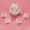 4Pcs 3D Cute Soft Cartoon Keycaps Replace for Cherry MX Gaming Mechanical Keyboard Keycap Keys Anime Custom Key Caps