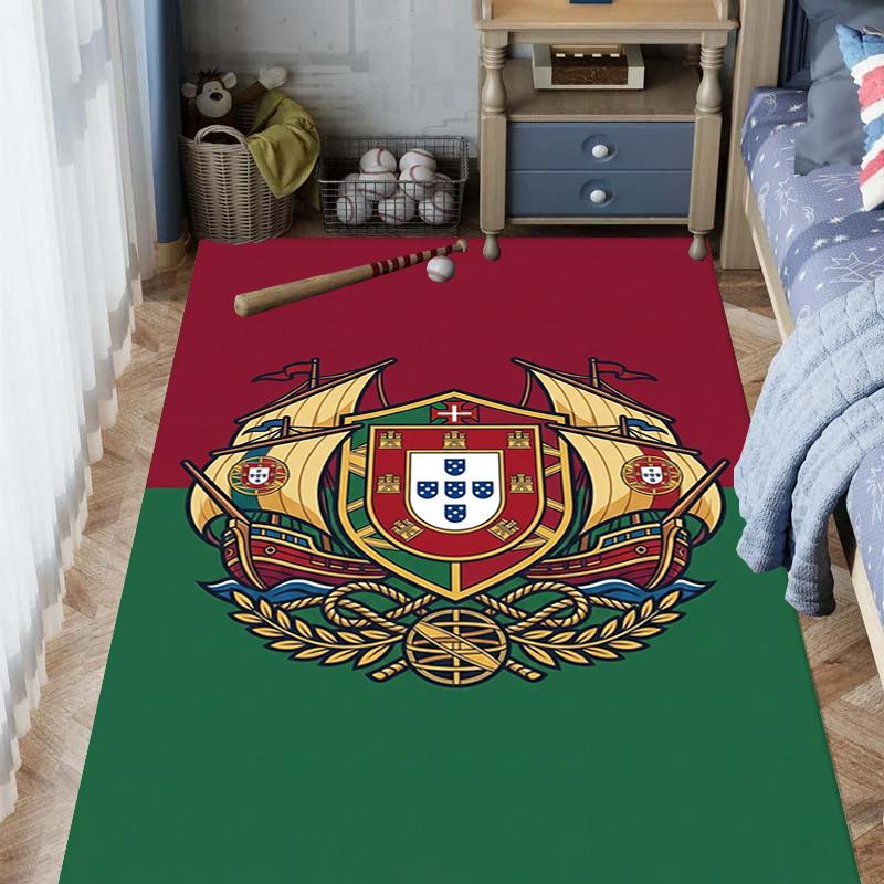 Portuguese Heritage Emblem carpet Doormat Home Decor Bathroom mat Protective pad Room