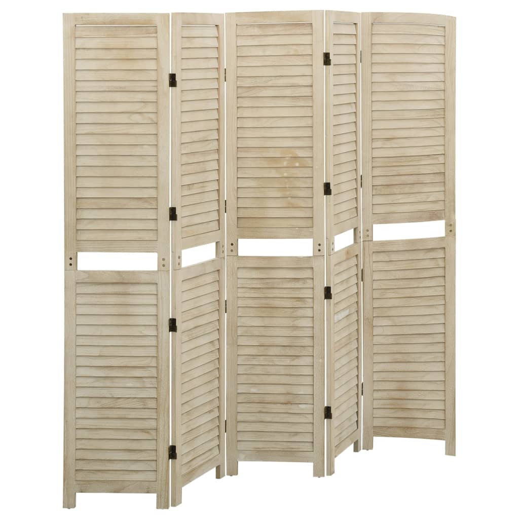 Vidaxl Parawan Pokojowy, 5-Panelowy, 175X165 Cm, Drewno Paulowni