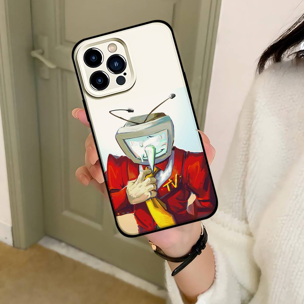 D-Deltarune Tenna Handyhülle Für IPhone 1716 15 14 13 Pro Max 11 12 Mini X Xs XR Schwarze Silikonhülle