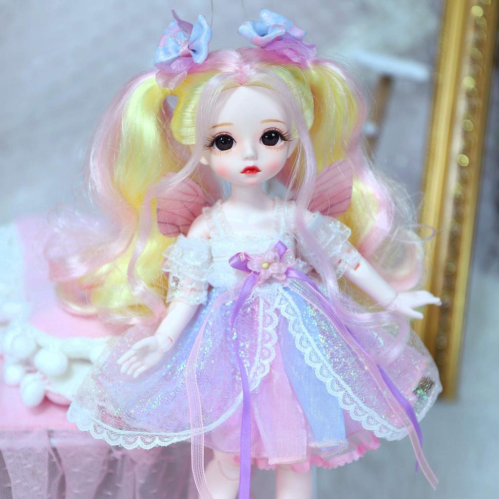 ICY Fortune Days 28cm BJD 28 Ball Jointed Full Set of Clothes and Best Gift for Girls 1/6 Doll, Doll, Shoes, 6+ (Butterfly)