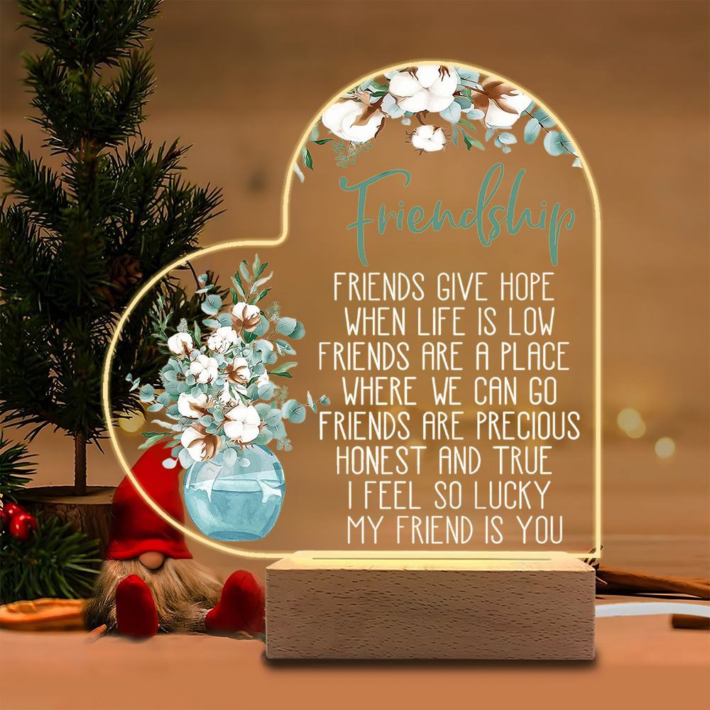 

1PC 2D Acrylic Luminous Decor Photography Accessories, USB Base, Girl Friend Gift, Birthday Present, Collectible Figurines Plastic чистый