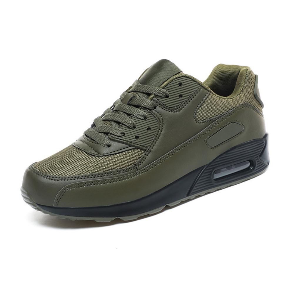 

Couple Sneakers Women Men Air Cushion Lightweight Breathable Mesh Running Shoes Fashion Casual Sports Shoes 39 армія зелений колір