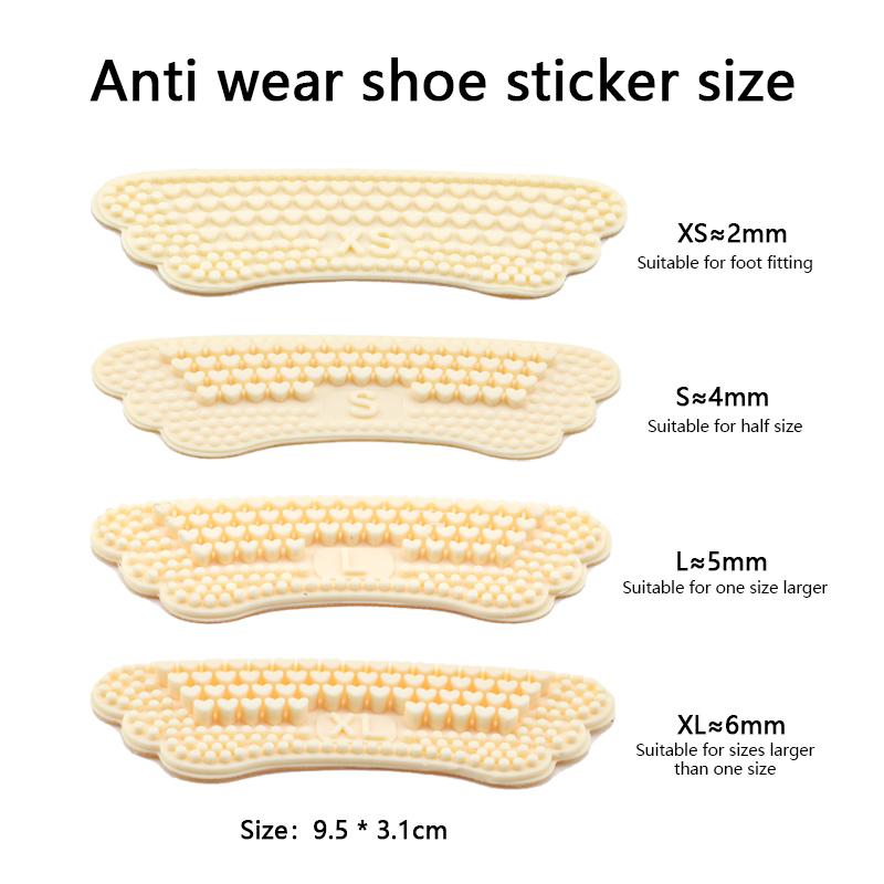 Silicone Gel Heel Cups Anti Pain Shoe Heel Stickers Insole for High Heels Heel Protector Pad Inserts Shoe Size Reducer for Women
