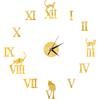 27inch Nordic Wall Clock Dining Restaurant Cafe Decorative Clocks Acrylic Mirror Wall Sticker Silent Quartz Watch Home Decor