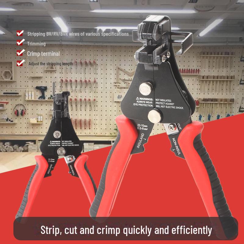 Three-in-One Automatic Multifunction Wire Stripper Electrician Pliers