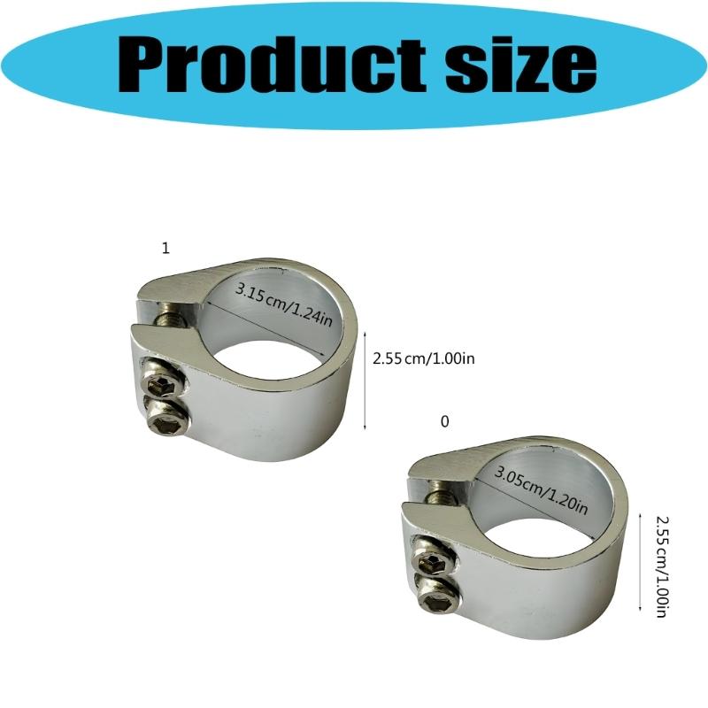 Road Bike Seat Post Clamp Seatpost Collar Aluminum Alloy Bicycles Seat Tube Clamp Road Bike Seatpost Clamp Enduring