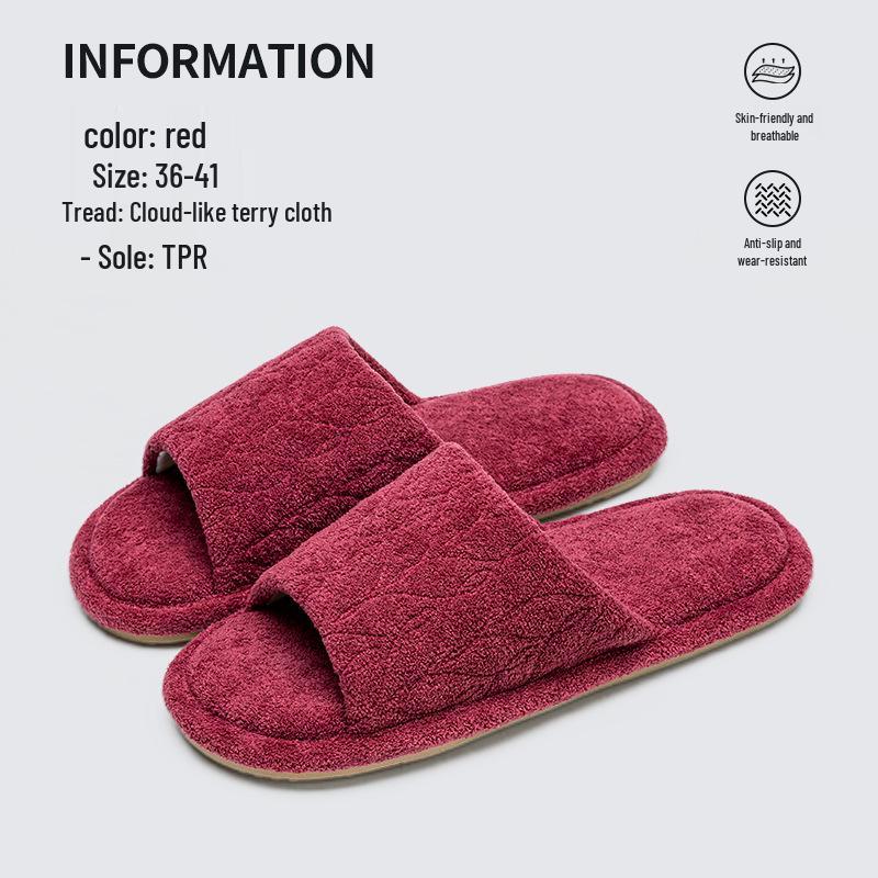 Breathable Non-Slip Indoor Slippers for Men & Women - Soft, Silent, Sweat-Absorbing, Perfect for Spring and Autumn
