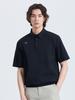 CHALLENGER Men'S Monoedge Basic Collared Short Sleeve Woven Top Black
