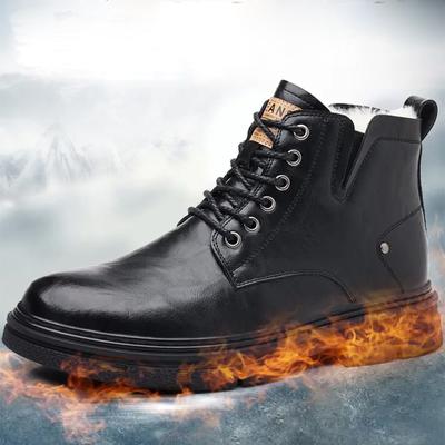 Neue Stiefel Männer Winter Mode Plüsch Schuhe Schnee Stiefel Männlichen Casual Outdoor Sneakers Lace Up Warme Schuhe Nicht Schlupf Knöchel stiefel Männlich