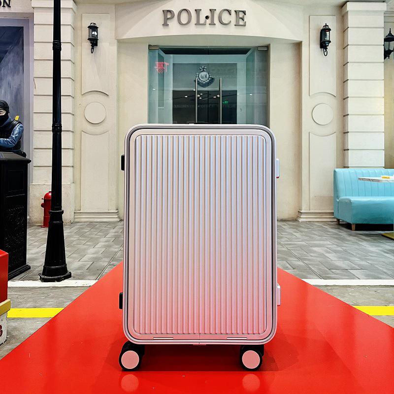 Super Thick Aluminum-Alloy Suitcase, 20-Inch Side-Opening, 24-Inch Front-Opening, 26-Inch Trolley Case for Men and Women
