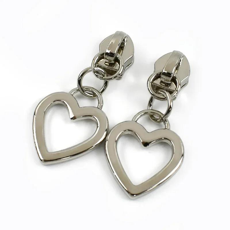 5-30Pcs Meetee 5# Nylon Zipper Puller Down Jackets Bags Zippers Sliders Garment Zips Head Repair Kits DIY Sewing Accessories