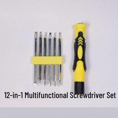 12-in-1 Magnetischer Schraubendreher-Satz mit Torx- und U-förmigen Bits für die Heimreparatur