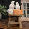 Mini-Größe Mini-Holzhocker Runder Blumenständer Dekoratives Bonsai-Regal Wohnzimmer