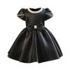 High-End Champagne Princess Dress for Girls - Stylish Flower Girl and Birthday Evening Gown