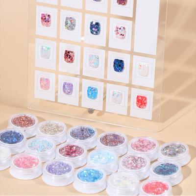 Nagel Pailletten Mehrfarbig DIY Nageldesign Ultradünne Polygon Pailletten Nail Art Dekoration Nägel