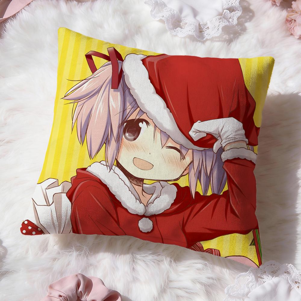 p-Puella Magi Madoka Magica Cushion Cover Premium Comfort Reversible Pillow Cove -Two in One Design for Any Room & Car Interior