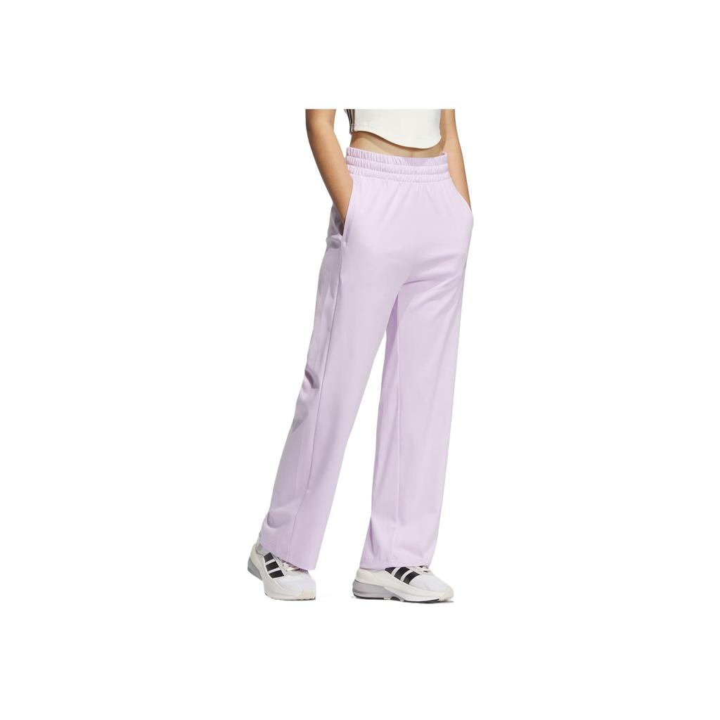 Adidas Graphic Knit Joggers Comfortable Fashion Simple Versatile Casual Pants Women Bottoms Light-Purple JN0720